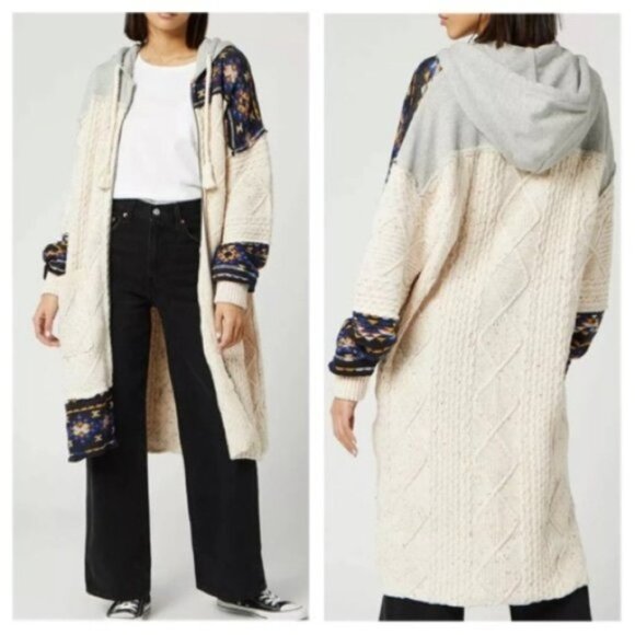 Free People Capture the Moment Long Hooded Cardigan - Picture 3 of 10